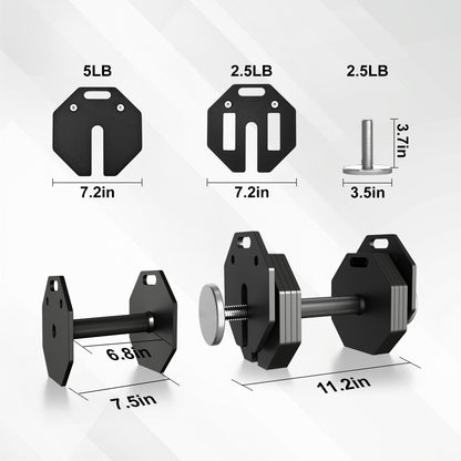 50LB Octagonal Dumbbells