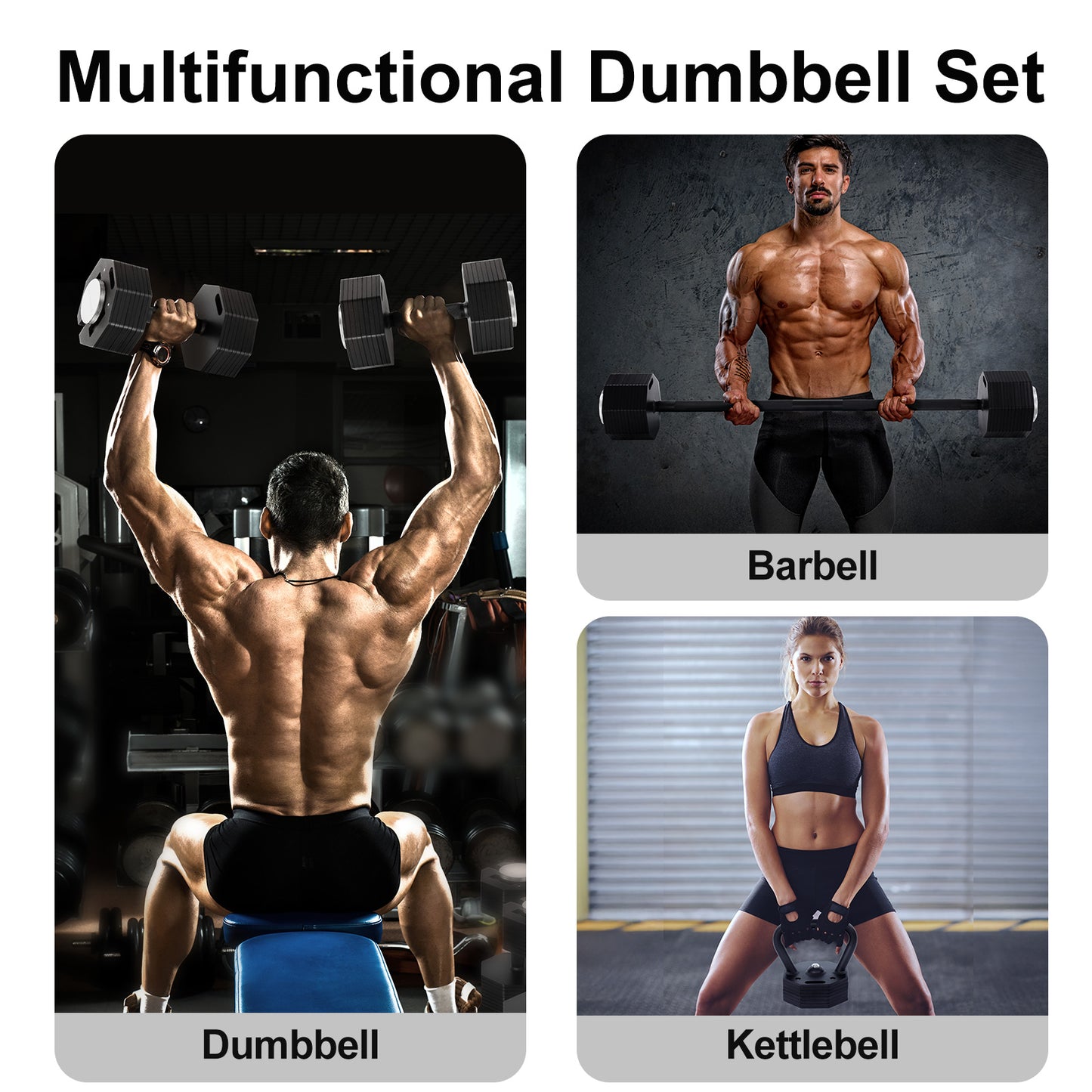 80LB Octagonal 3-in-1 Set