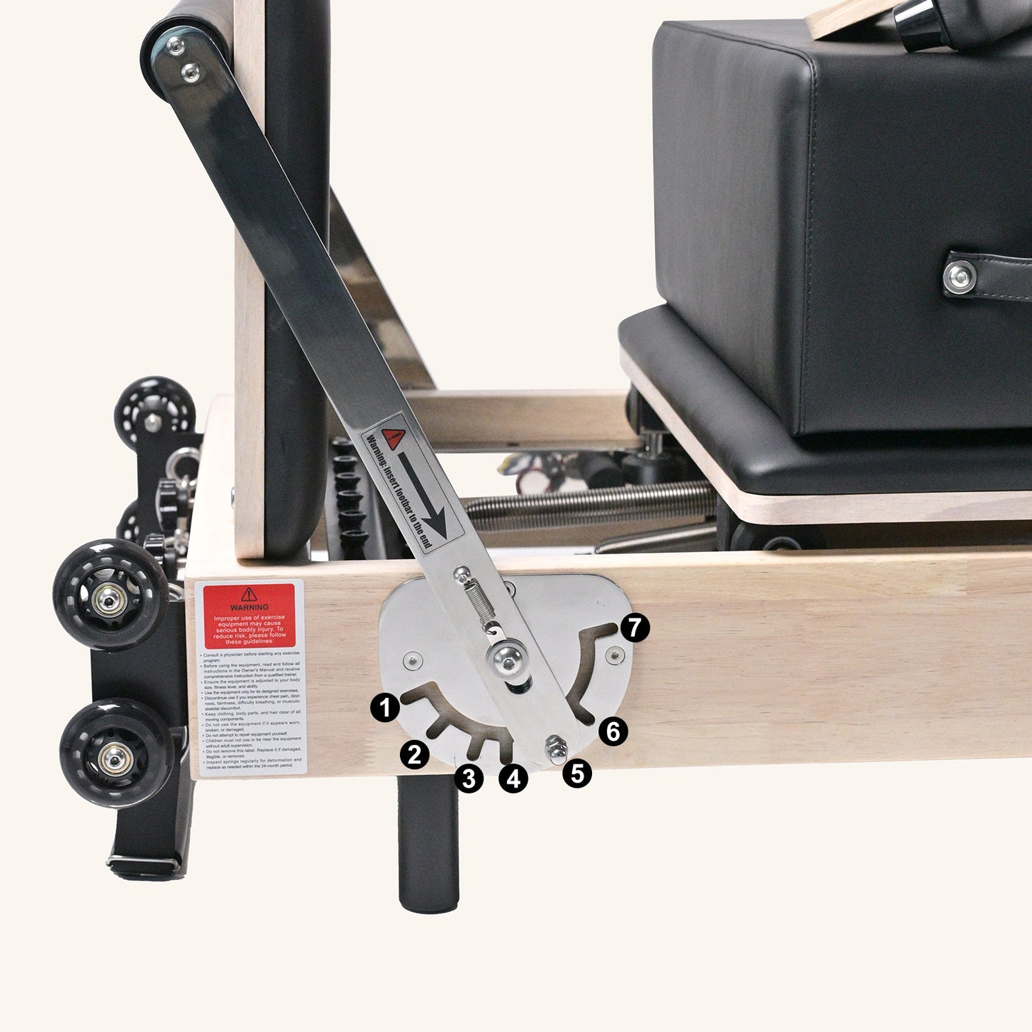 Oak Folding Reformer (White)